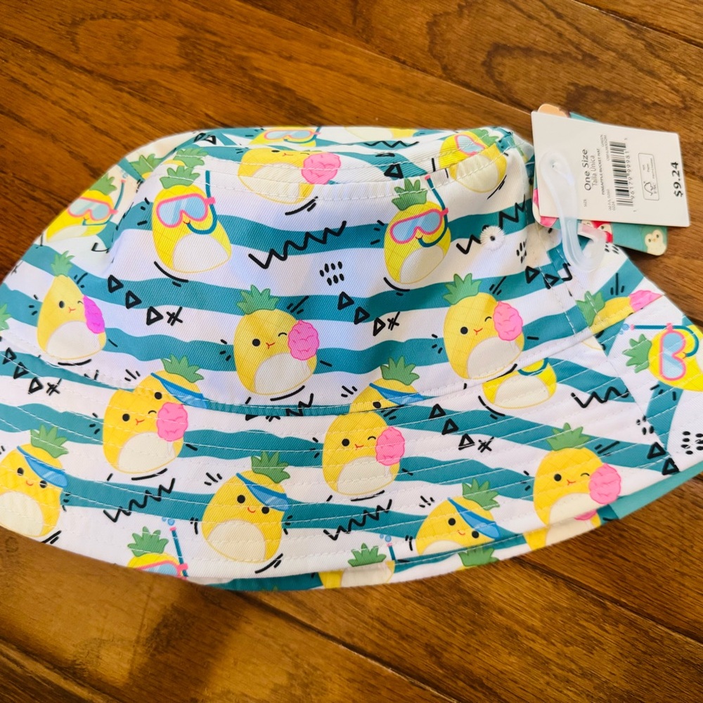 Squishmallows Pineapple Kids Hat - Yellow and Blue